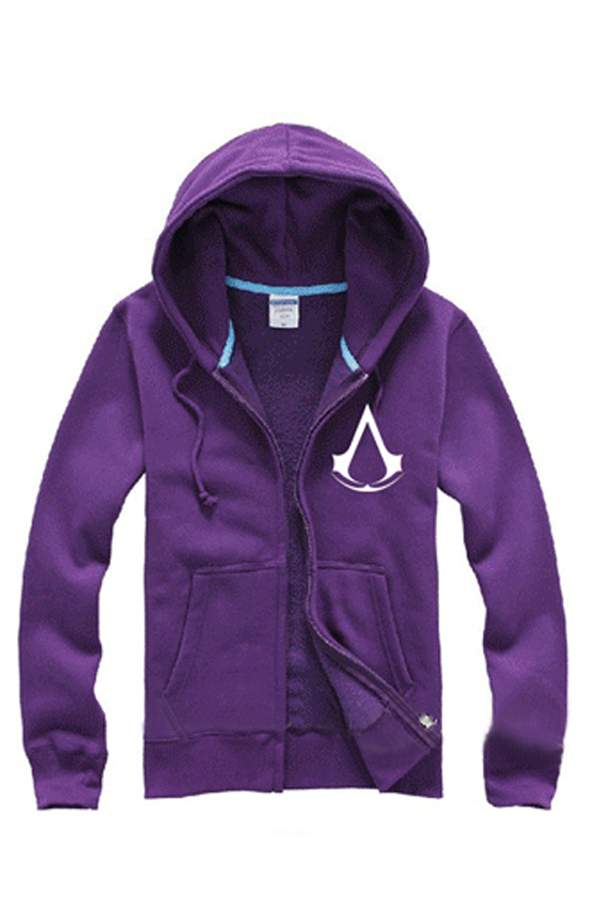 Game Costume Assassin's Creed Fleeces Purple Hoodie - Click Image to Close
